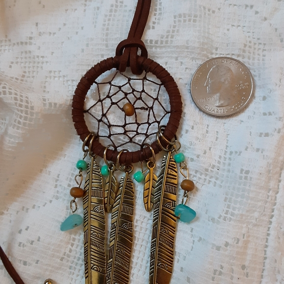 SOLD OUT ❗️❗️Natural Dreamcatcher necklace - Picture 3 of 3